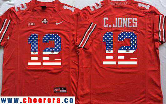 Cardale Jones Ohio State Buckeyes red Fashion jersey