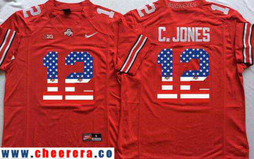 Cardale Jones Ohio State Buckeyes red Fashion jersey