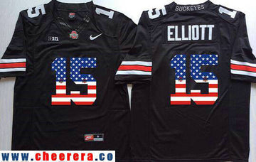 Ezekiel Elliott Ohio State Buckeyes black Fashion jersey