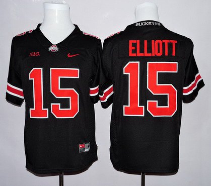 Ezekiel Elliott Ohio State Buckeyes black Limited jersey