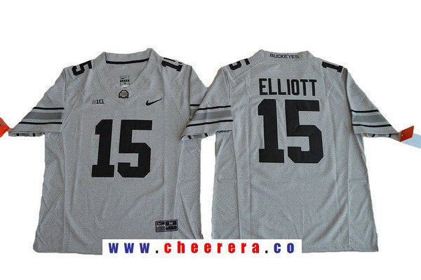 Ezekiel Elliott Gridiron Ohio State Buckeyes gray Limited jersey