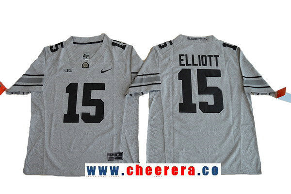 Ezekiel Elliott Gridiron Ohio State Buckeyes gray Limited jersey