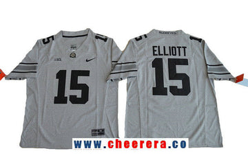 Ezekiel Elliott Gridiron Ohio State Buckeyes gray Limited jersey