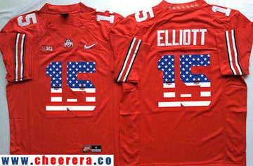 Ezekiel Elliott Ohio State Buckeyes red Fashion jersey