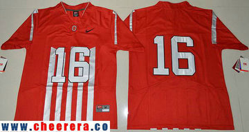 J.T. Barrett Ohio State Buckeyes red Limited jersey