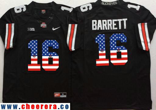 J.T. Barrett Ohio State Buckeyes black Fashion jersey