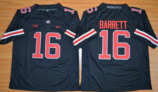 J.T. Barrett Ohio State Buckeyes black Limited jersey