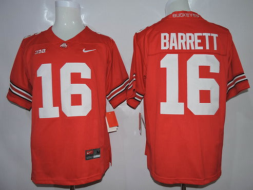 J.T. Barrett Ohio State Buckeyes red Limited jersey