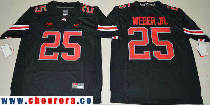Mike Weber Jr Ohio State Buckeyes black jersey