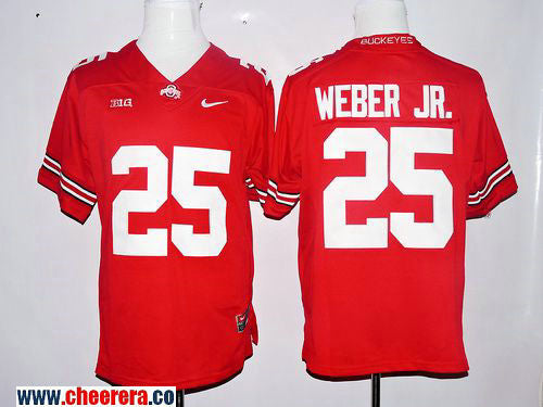 Mike Weber Jr Ohio State Buckeyes red jersey