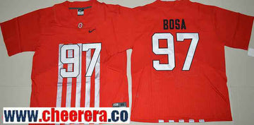 Joey Bosa Ohio State Buckeyes red Elite jersey