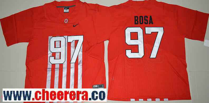 Joey Bosa Ohio State Buckeyes red Elite jersey