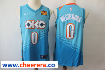 Russell Westbrook Oklahoma City Thunder blue jersey