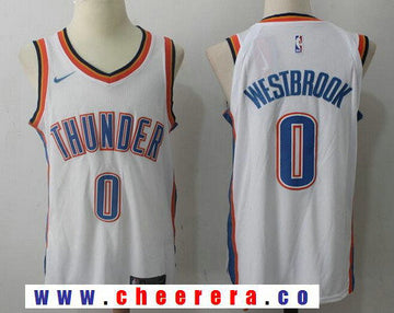 Russell Westbrook New Oklahoma City Thunder white jersey