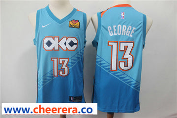 Paul George Oklahoma City Thunder blue jersey