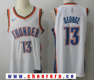 Paul George New Oklahoma City Thunder white jersey