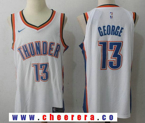 Paul George New Oklahoma City Thunder white jersey