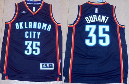 Kevin Durant Revolution Oklahoma City Thunder black jersey