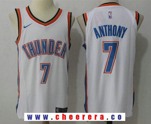 Carmelo Anthony New Oklahoma City Thunder white jersey