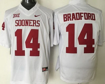 Sam Bradford Oklahoma Sooners white jersey