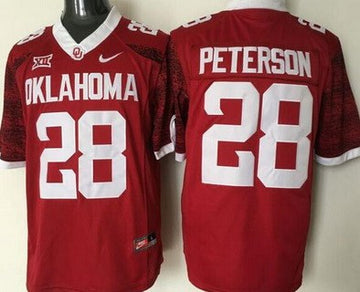 Adrian Peterson Oklahoma Sooners red jersey