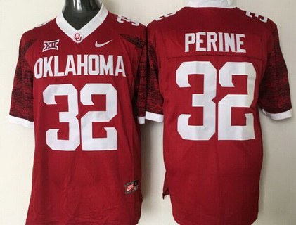 Samaje Perine Oklahoma Sooners red Limited jersey
