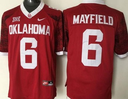 Baker Mayfield Oklahoma Sooners red jersey