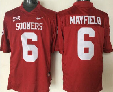 Baker Mayfield Oklahoma Sooners red jersey