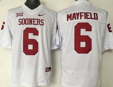 Baker Mayfield Oklahoma Sooners white jersey