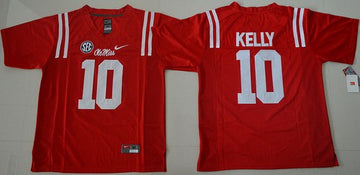 Chad Ole Miss Rebels red jersey