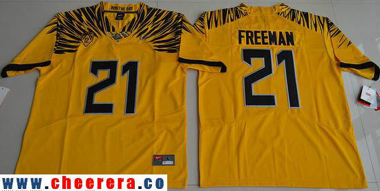Royce Freeman Oregon Ducks yellow jersey