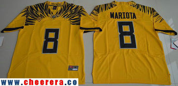 Marcus Mariota Oregon Ducks yellow jersey