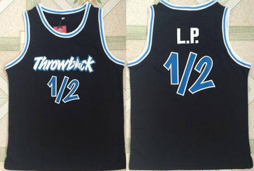Penny Hardaway Nickname L.P Orlando Magic black jersey