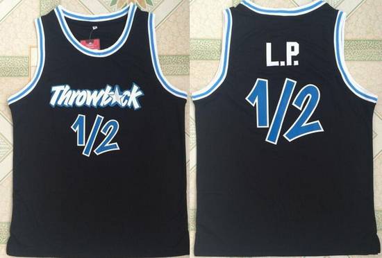 Penny Hardaway Nickname L.P Orlando Magic black jersey