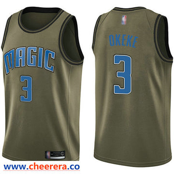 Chuma Okeke Orlando Magic green Salute To Service jersey