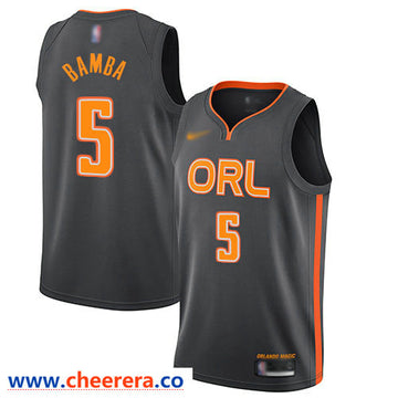 Mohamed Bamba Orlando Magic charcoal jersey