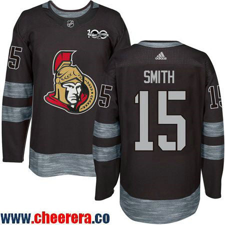 Zack Smith Ottawa Senators black jersey