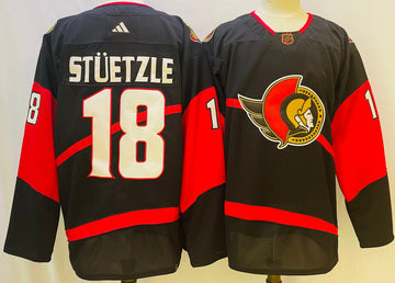 Tim Stutzle Ottawa Senators black jersey