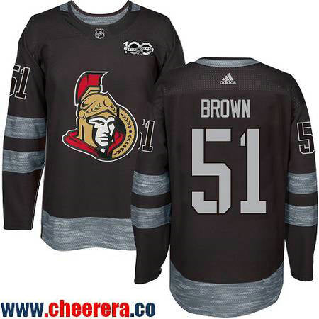 Logan Brown Ottawa Senators black jersey