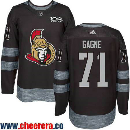 Gabriel Gagne Ottawa Senators black jersey