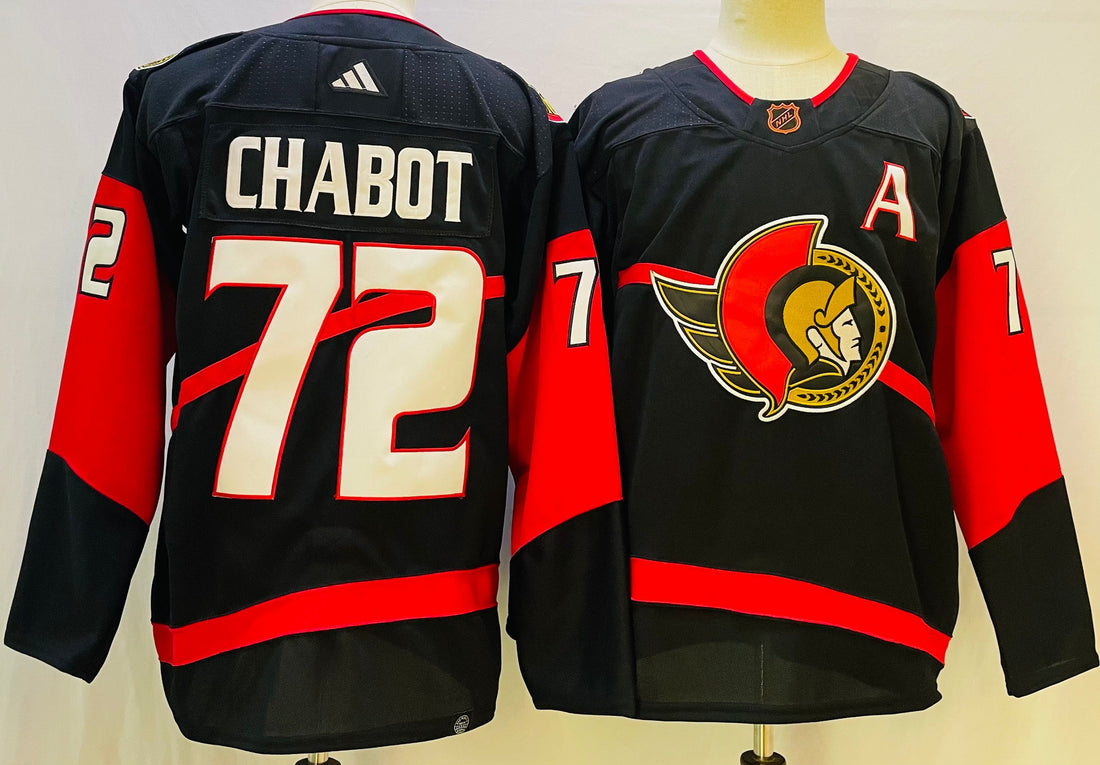 Thomas Chabot Ottawa Senators black jersey