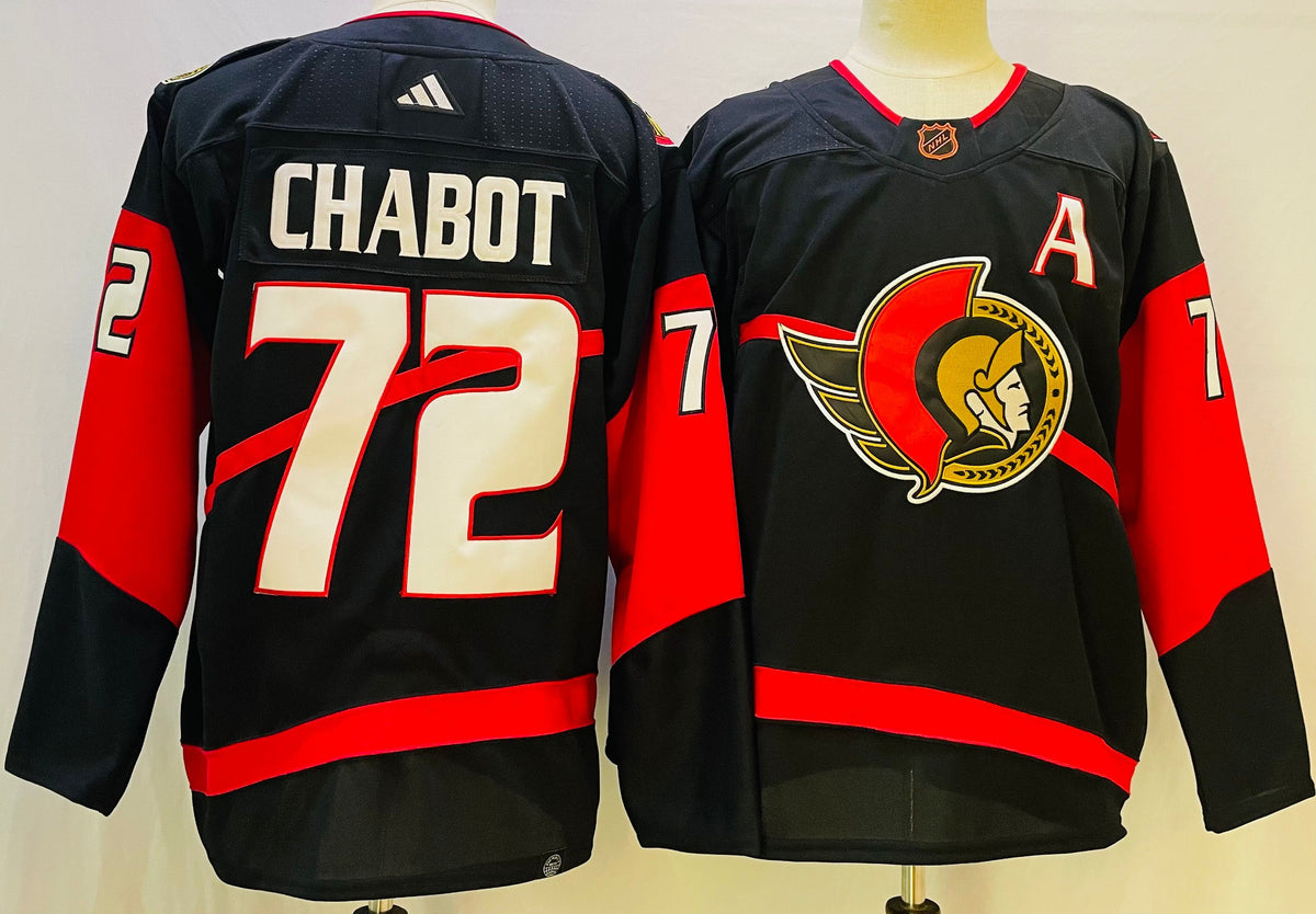 Thomas Chabot Ottawa Senators black jersey