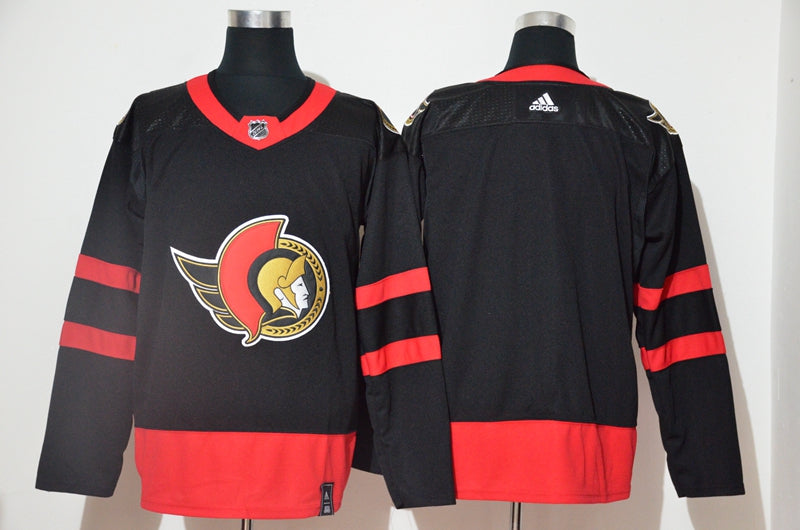 Custom Ottawa Senators black Reverse Retro jersey