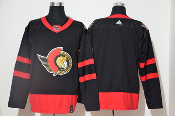 Custom Ottawa Senators black Reverse Retro jersey