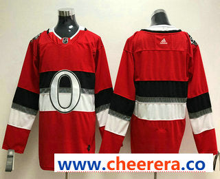Custom Ottawa Senators red Winter Classic jersey