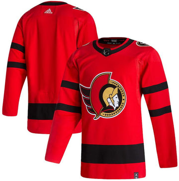 Custom Ottawa Senators red Reverse Retro jersey