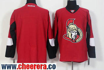 Custom Ottawa Senators red Home jersey
