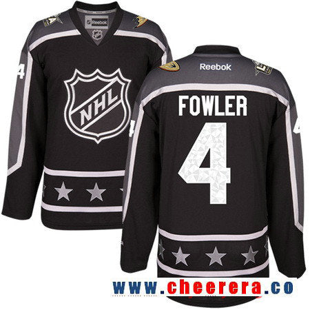 Pacific Division Cam Fowler Reebok Anaheim Ducks black All-Star jersey