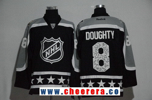 Pacific Division Drew Doughty Reebok Los Angeles Kings black All-Star jersey
