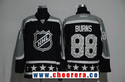 Pacific Division Brent Burns Reebok San Jose Sharks black All-Star jersey